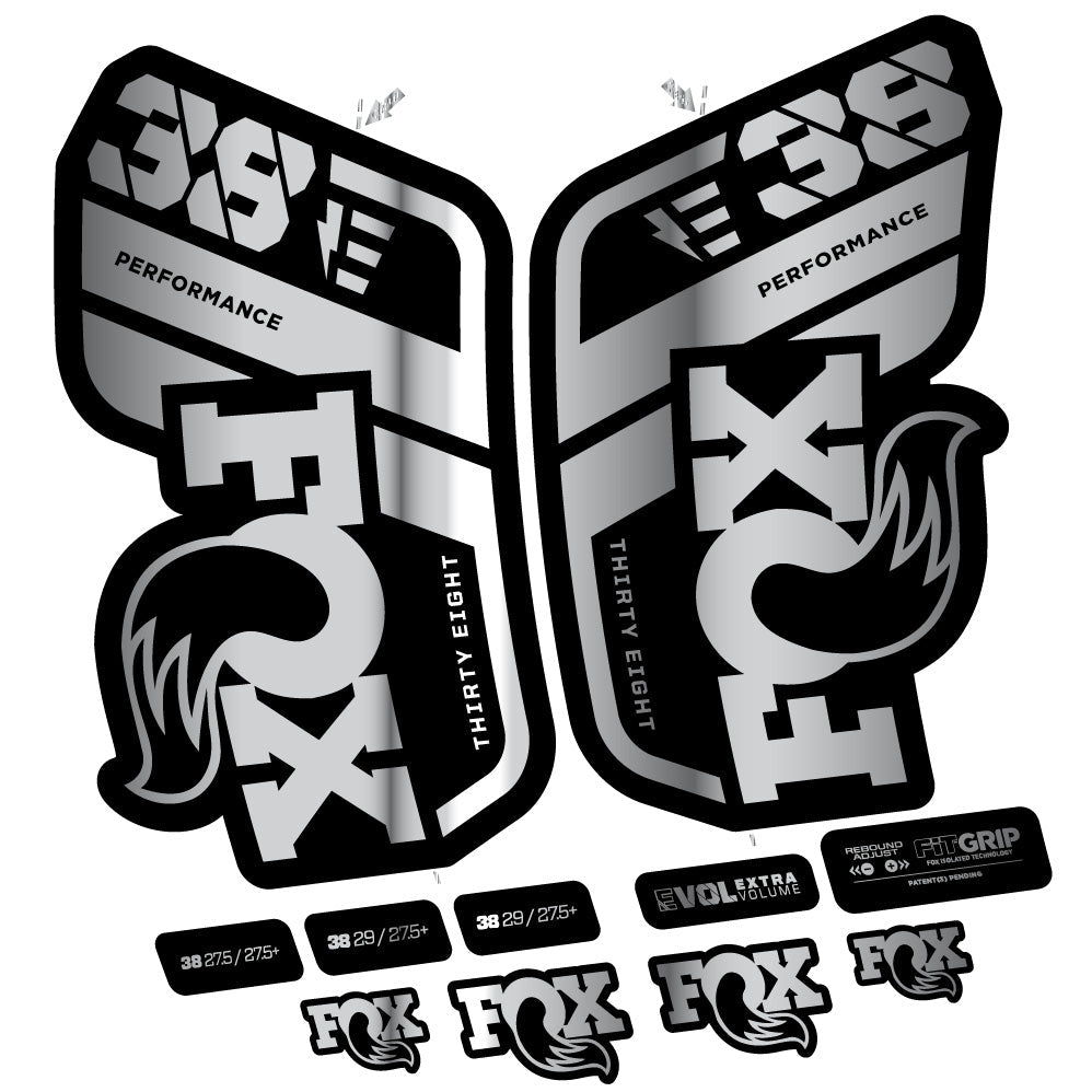 Autocollant Fox 38 Performance E-Vélo, Fourche 29, Vélo vinyle sticker