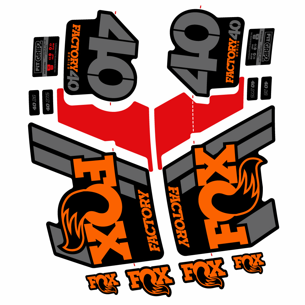 Autocollant Fox 40 Factory 2019, Fourche 29, Autocollant Vélo vinyle