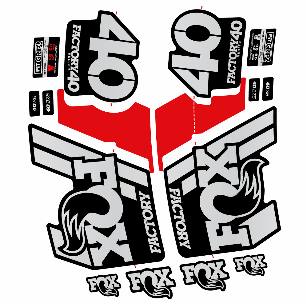 Autocollant Fox 40 Factory 2019, Fourche 29, Autocollant Vélo vinyle