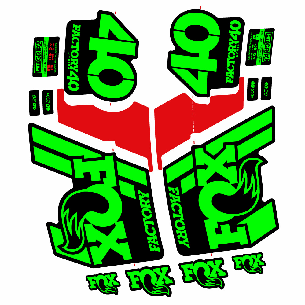 Autocollant Fox 40 Factory 2019, Fourche 29, Autocollant Vélo vinyle