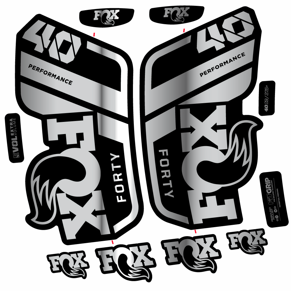 Autocollant Fox 40 Performance 2021, Fourche 29, Autocollant Vélo vinyle