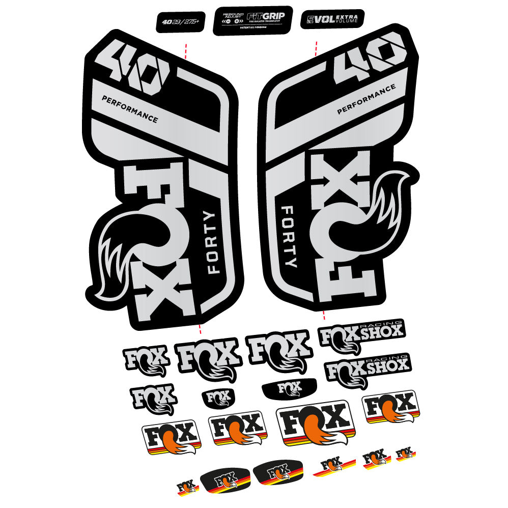 Autocollant Fox 40 Performance 2021, Fourche 29, Autocollant Vélo vinyle