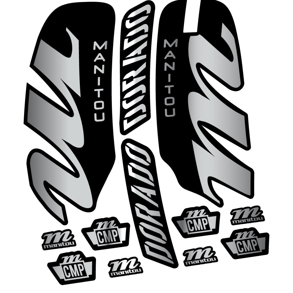 Autocollant Manitou Dorado Comp 2022, Vélo Fourche, Autocollant Vinyle