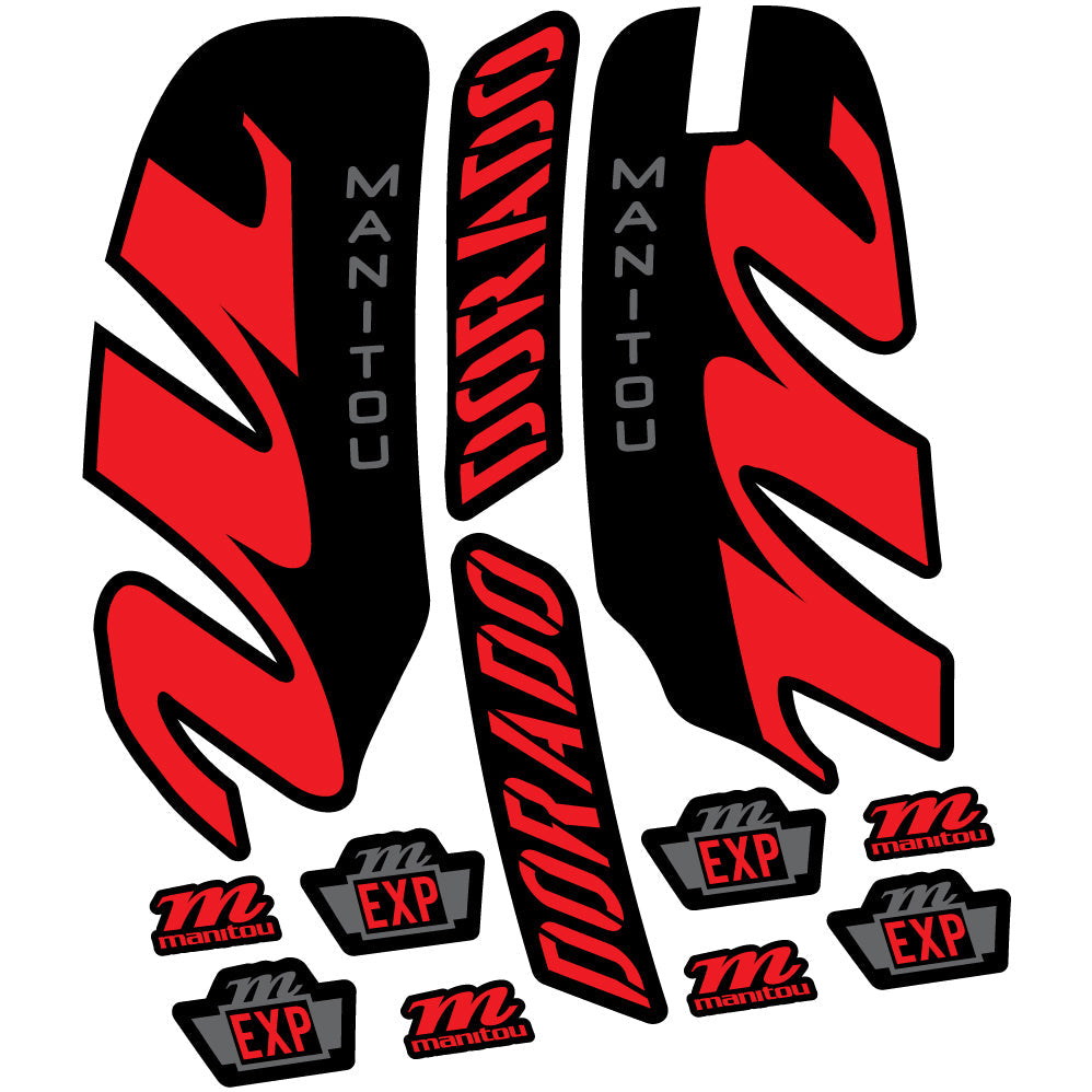 Autocollant Manitou Dorado Expert 2022, Vélo Fourche, Autocollant Vinyle