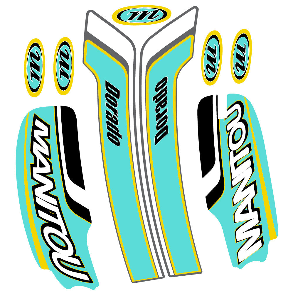 Autocollant Manitou Dorado Pro Expert Comp 2022, Fourche 29, Vélo vinyle sticker