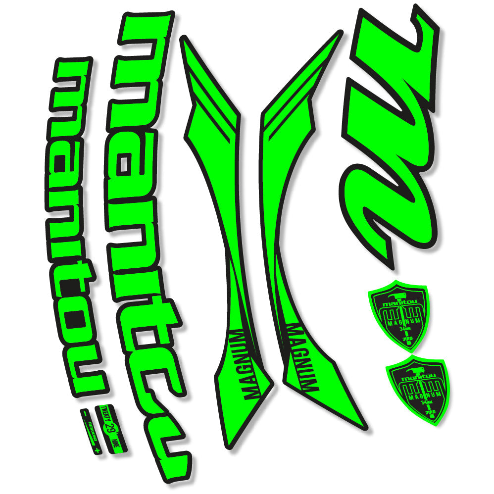 Autocollant Manitou Magnum 2015 Vélo Fourche vinyle autocollant