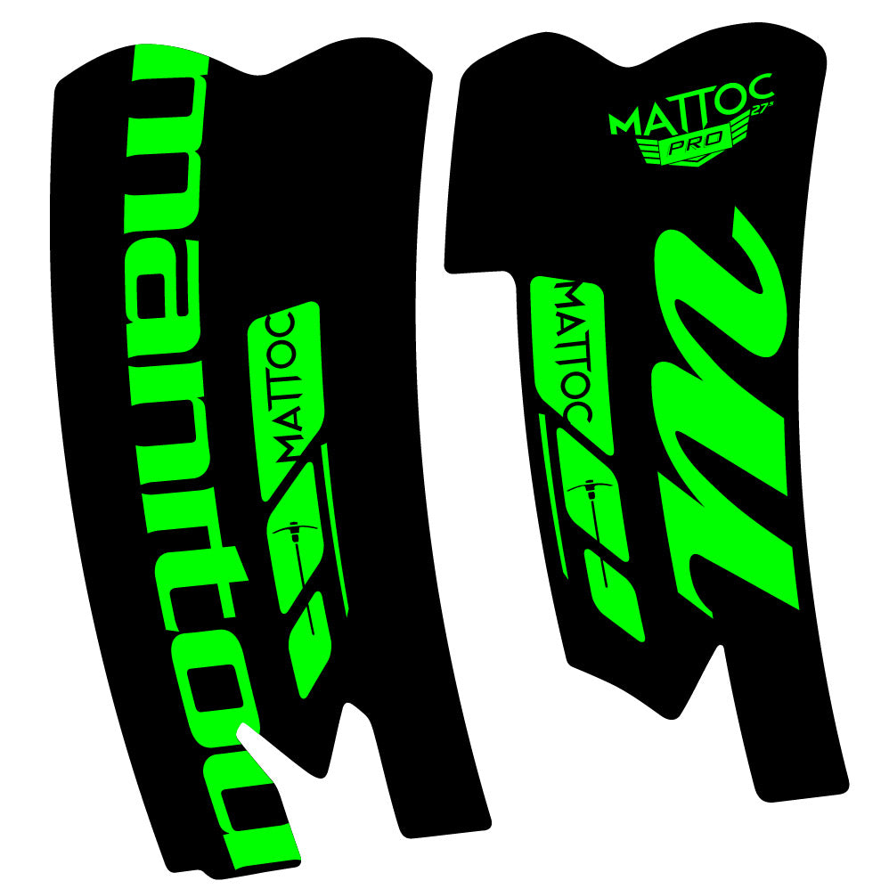Autocollant Manitou Mattoc Pro SSP 2015, Fourche 29, Autocollant Vélo vinyle
