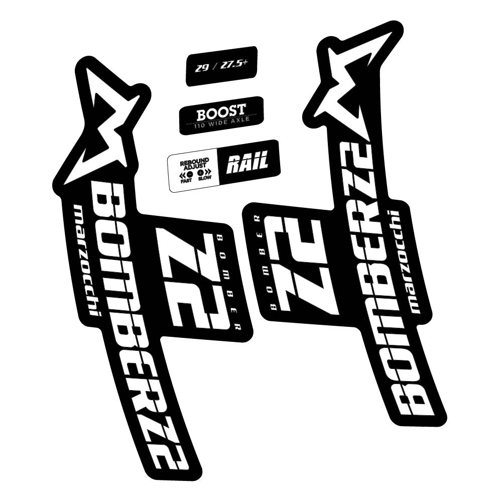 Autocollant Marzocchi Bomber Z2 29 2021-2022, Fourche 29, Autocollant Vélo vinyle
