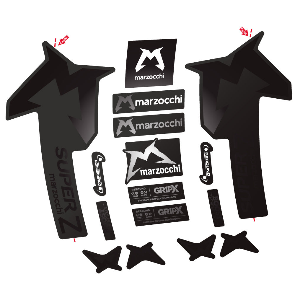 Autocollant Marzocchi Super Z, Fourche 29, Autocollant Vélo vinyle