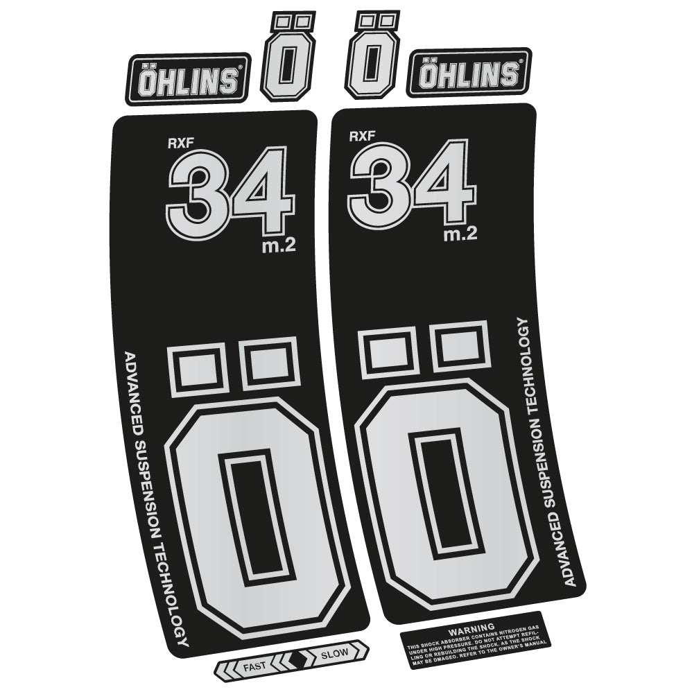 Autocollant Ohlins RXF 34 M.2, Vélo Fourche, Vinyle sticker