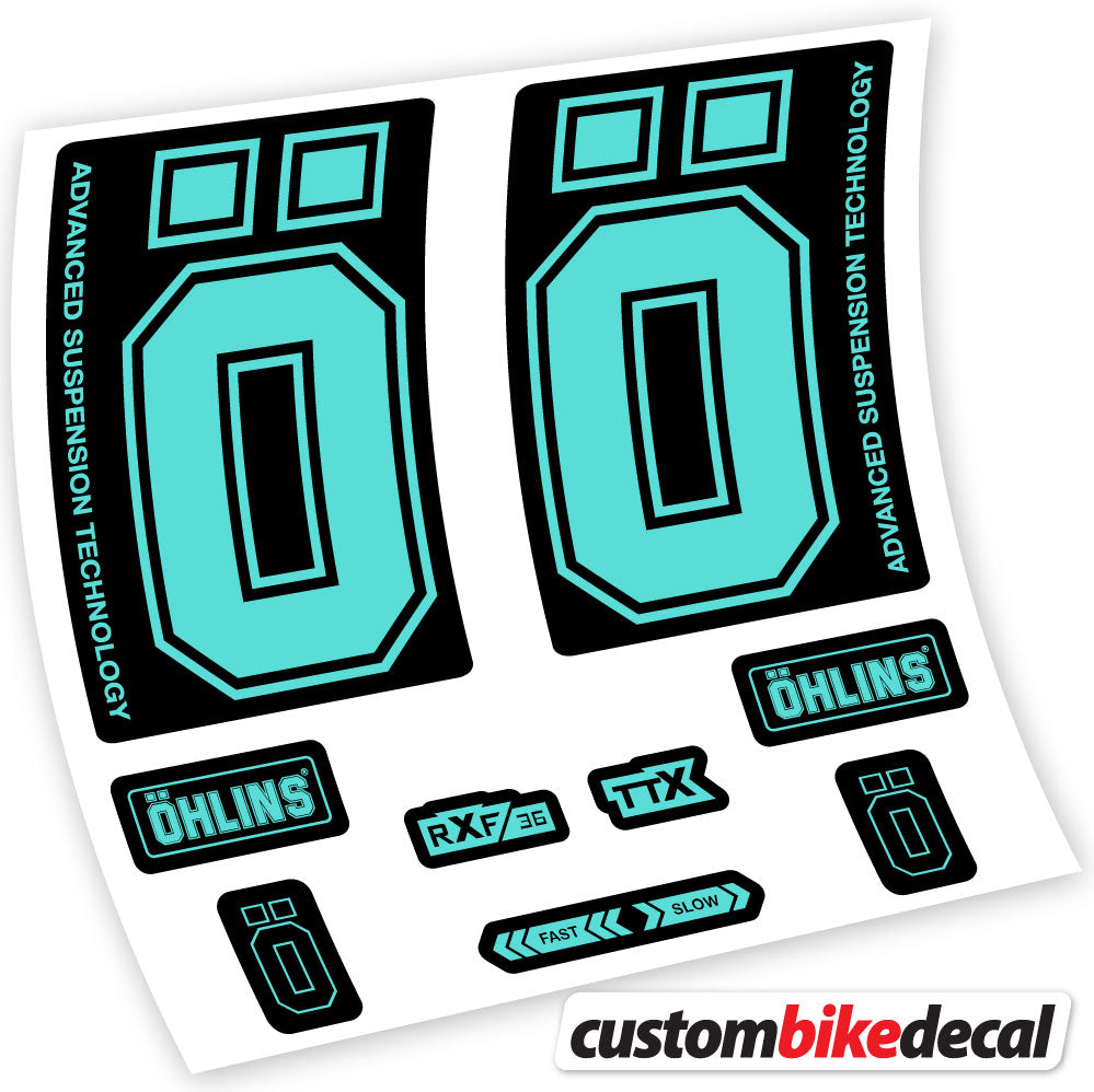 Autocollant, Ohlins RXF36 M2 2019, Vélo Fourche, vinyle autocollant