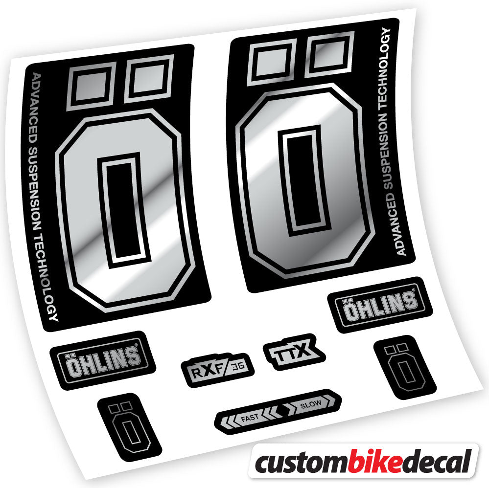 Autocollant, Ohlins RXF36 M2 2019, Vélo Fourche, vinyle autocollant