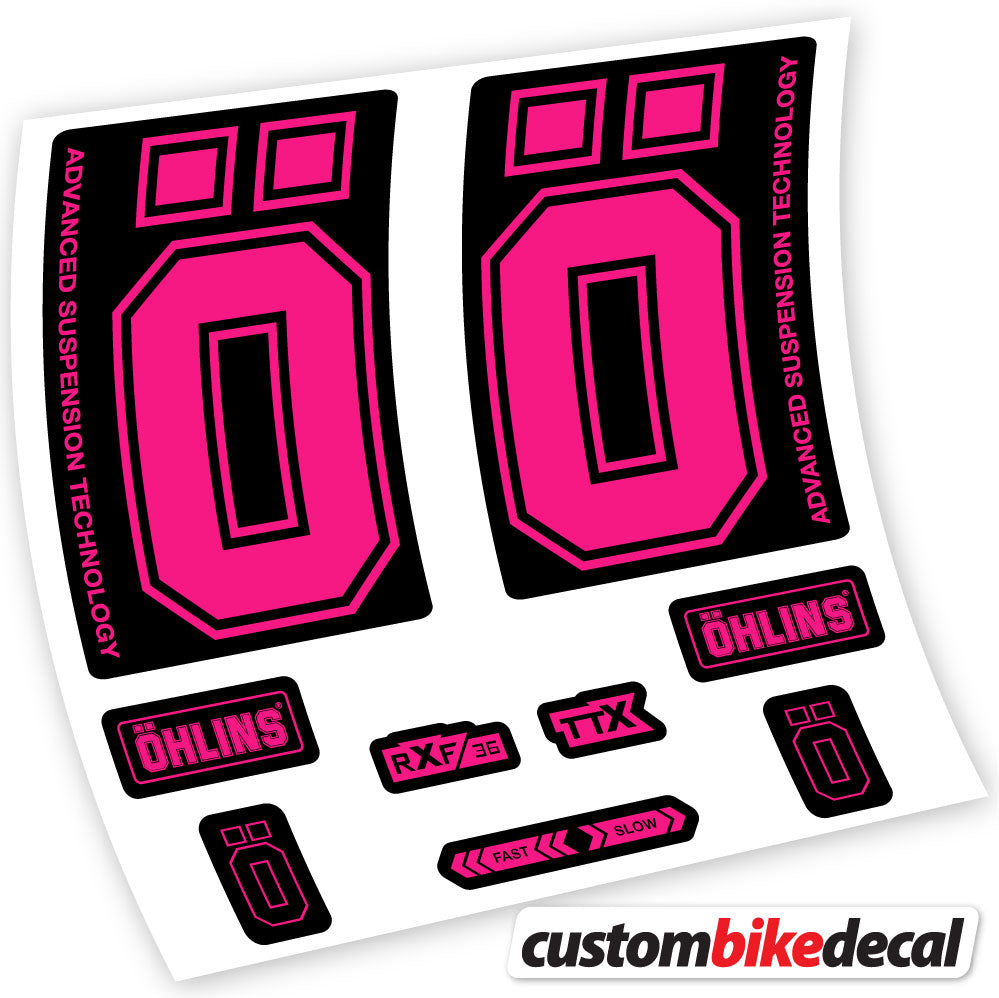 Autocollant, Ohlins RXF36 M2 2019, Vélo Fourche, vinyle autocollant
