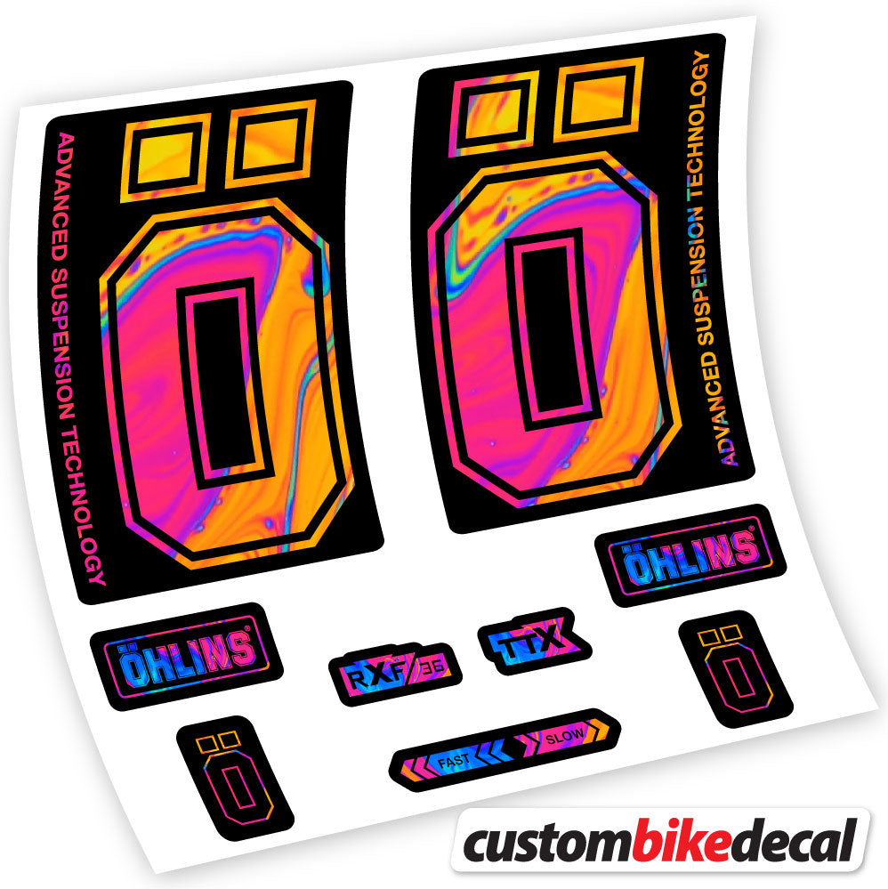 Autocollant, Ohlins RXF36 M2 2019, Vélo Fourche, vinyle autocollant