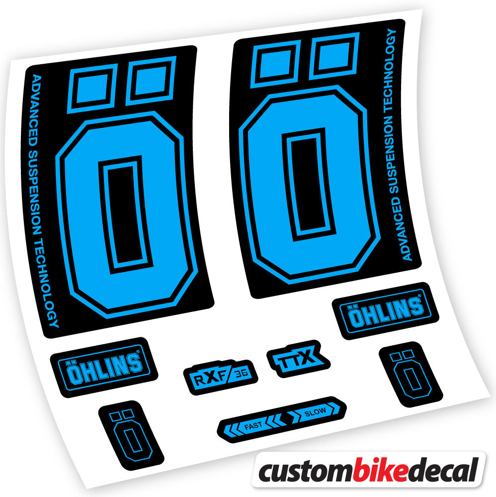 Autocollant, Ohlins RXF36 M2 2019, Vélo Fourche, vinyle autocollant