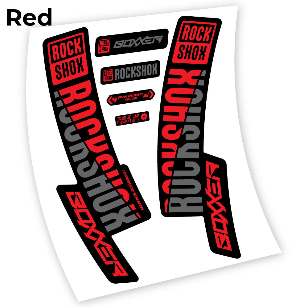 Autocollant Rock Shox Boxxer 2019, Fourche 29, Autocollant Vélo Vinyle