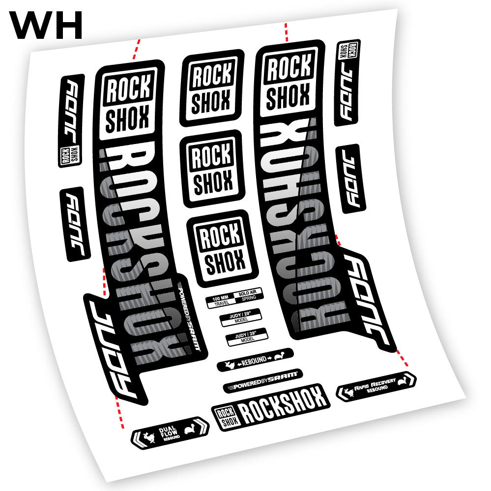 Autocollant Rock Shox Judy 2018 et 2019, Vélo Fourche 29, autocollant vinyle