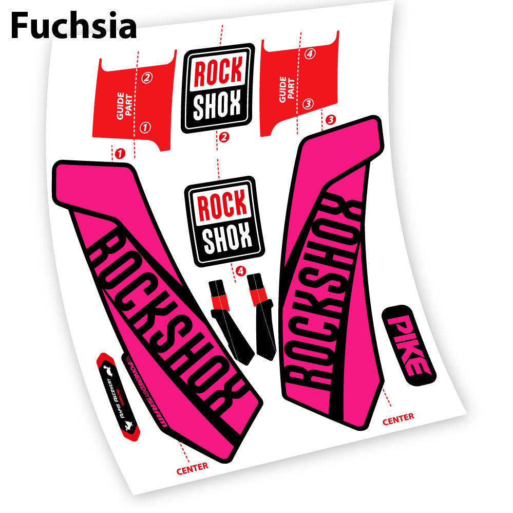 Autocollant, Rock Shox Pike 2016, Fourche 29, Autocollant vélo vinyle
