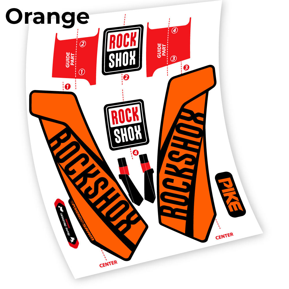 Autocollant, Rock Shox Pike 2016, Fourche 29, Autocollant vélo vinyle