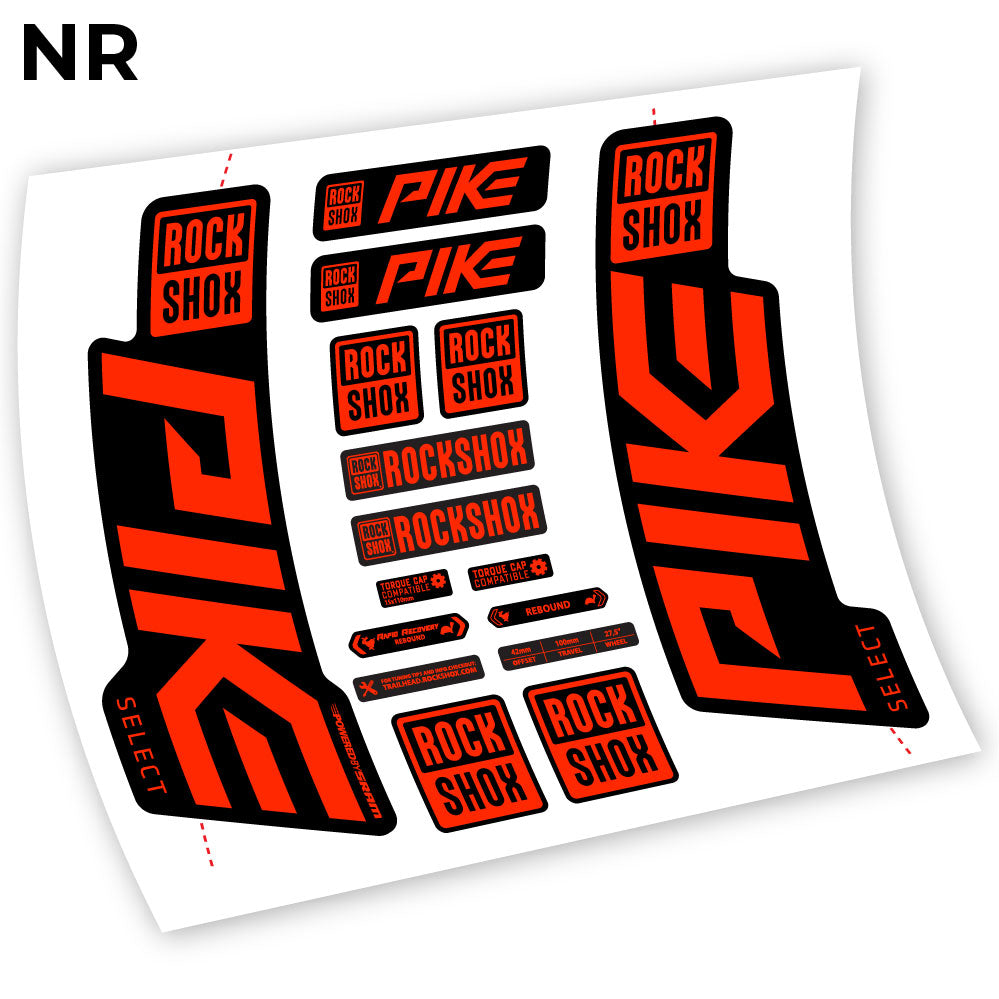 Autocollant Rock Shox Pike Select 2021, Vélo Fourche, autocollant vinyle