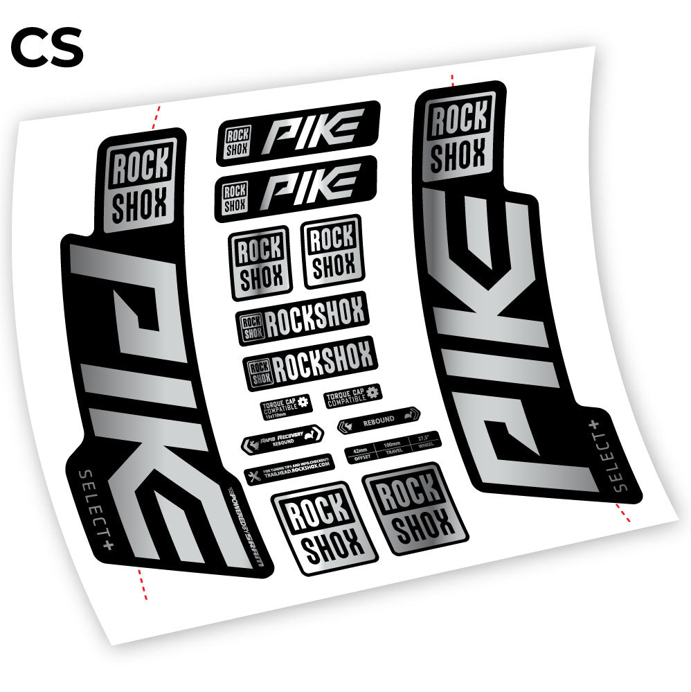Autocollant Rock Shox Pike Select Plus 2021, autocollant vinyle Vélo Fourche