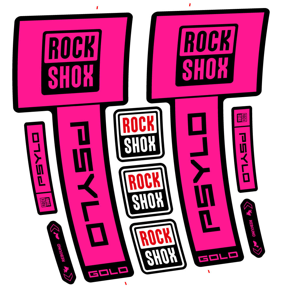 Autocollant RockShox Psylo Gold 2025, Fourche 29, Autocollant vélo vinyle