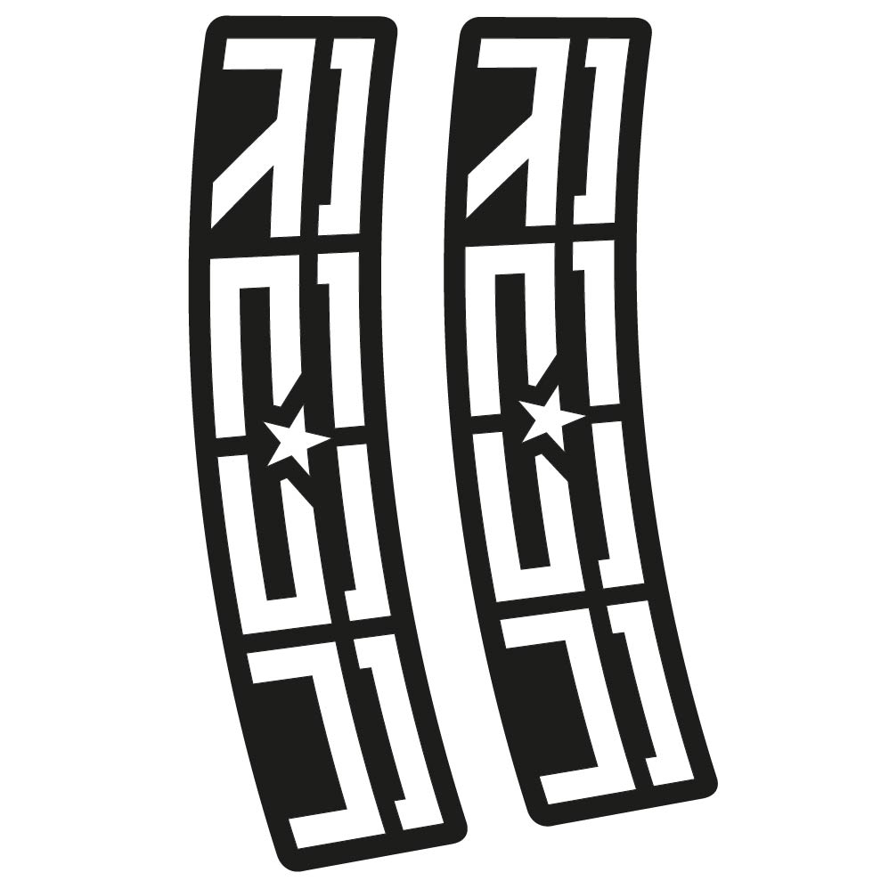 Autocollant Rock Shox Reba, Fourche, Vélo vinyle autocollant