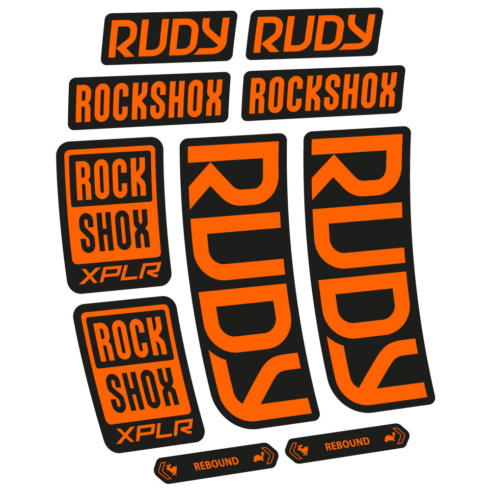 Autocollant RockShox Rudy 2023 Vélo Fourche vinyle autocollant