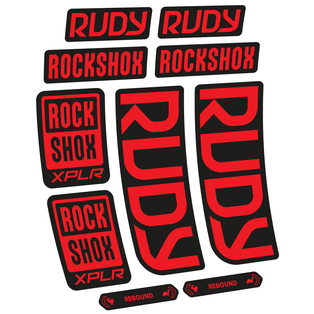 Autocollant RockShox Rudy 2023 Vélo Fourche vinyle autocollant