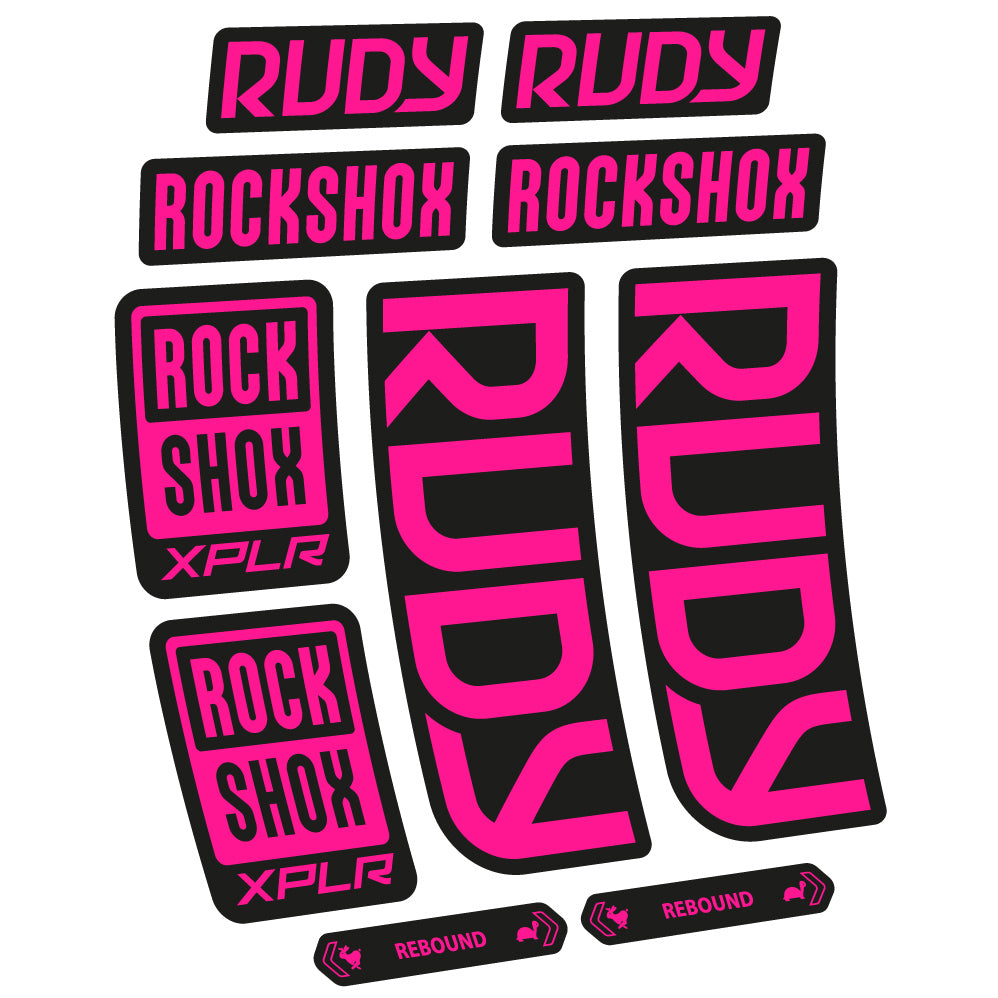 Autocollant RockShox Rudy 2023 Vélo Fourche vinyle autocollant