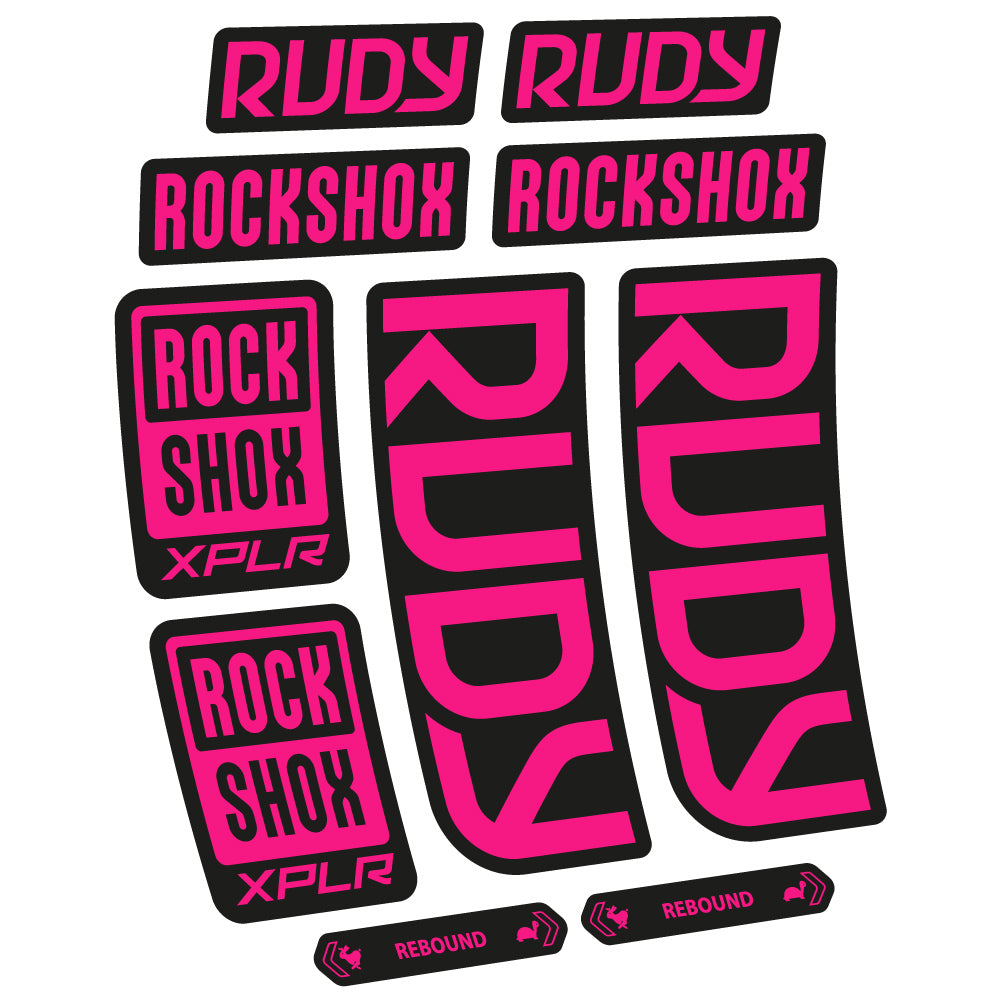 Autocollant RockShox Rudy 2023 Vélo Fourche vinyle autocollant