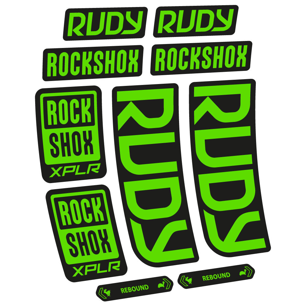 Autocollant RockShox Rudy 2023 Vélo Fourche vinyle autocollant