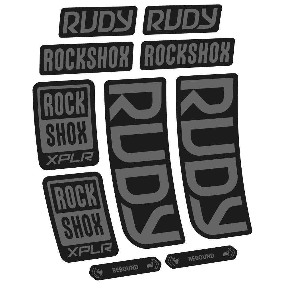 Autocollant RockShox Rudy 2023 Vélo Fourche vinyle autocollant