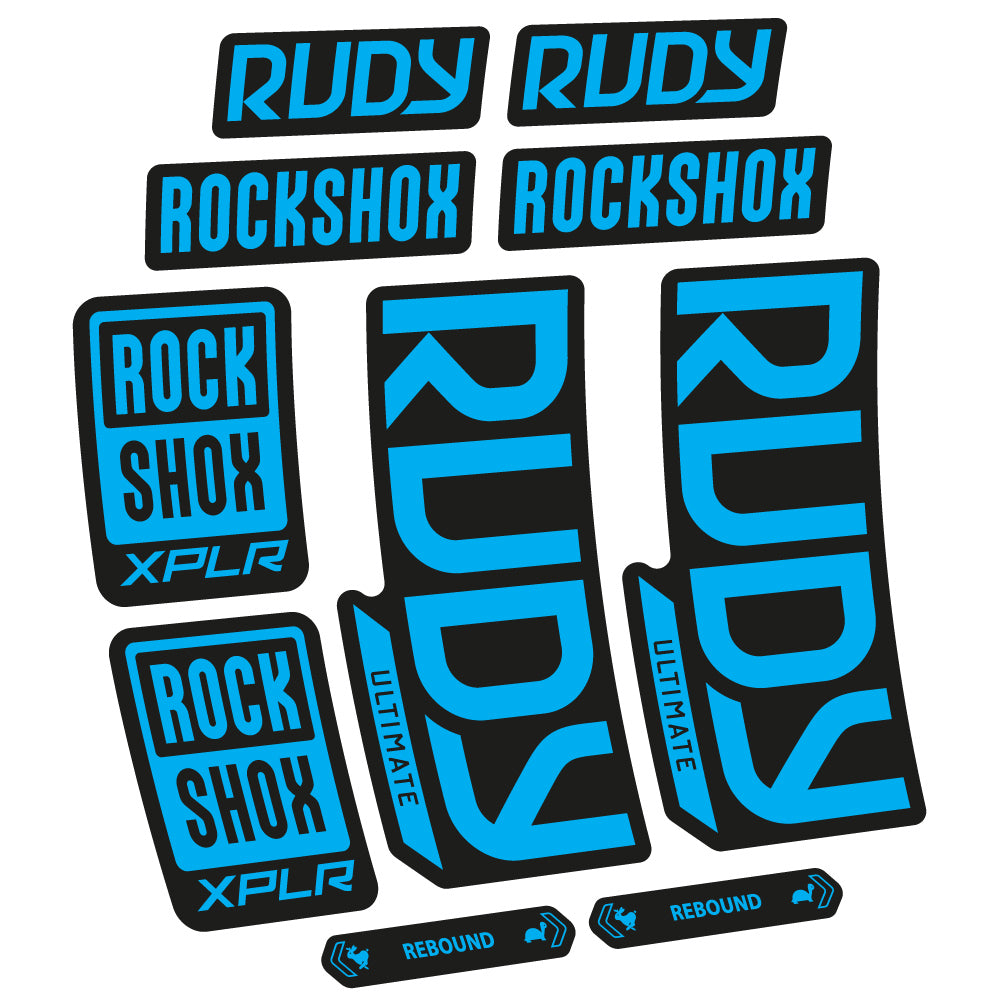 Autocollant RockShox Rudy Ultimate 2023 Vélo Fourche vinyle autocollant