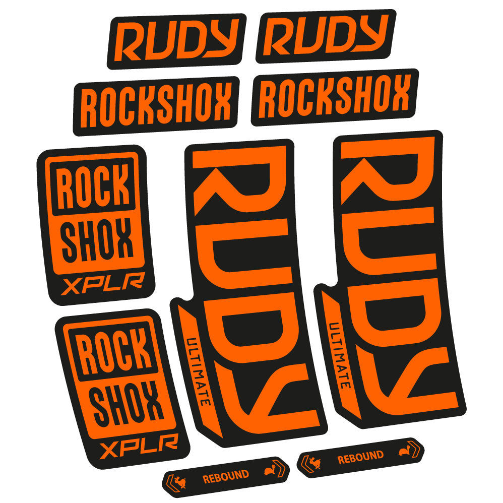 Autocollant RockShox Rudy Ultimate 2023 Vélo Fourche vinyle autocollant