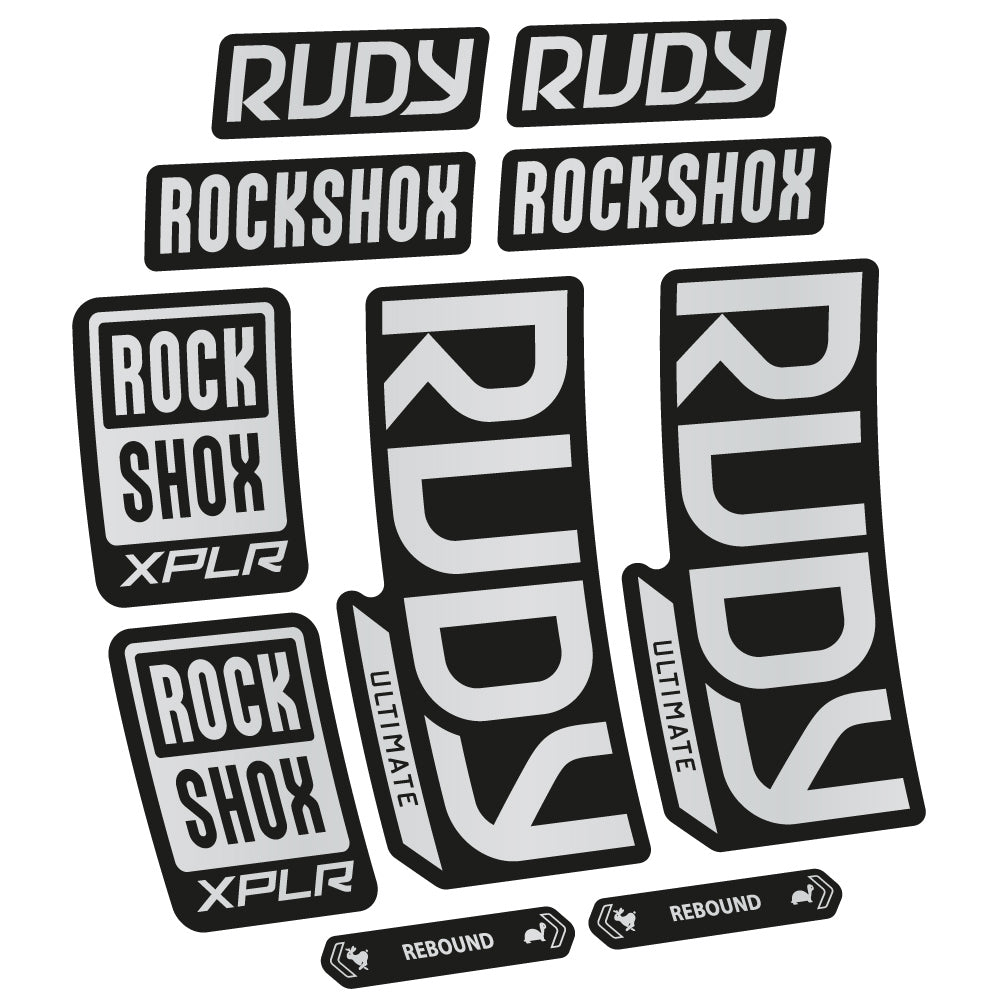 Autocollant RockShox Rudy Ultimate 2023 Vélo Fourche vinyle autocollant