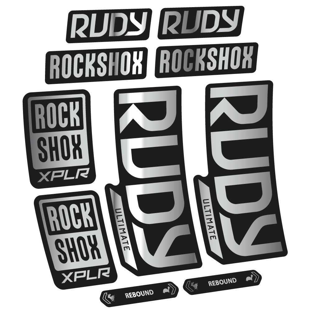 Autocollant RockShox Rudy Ultimate 2023 Vélo Fourche vinyle autocollant
