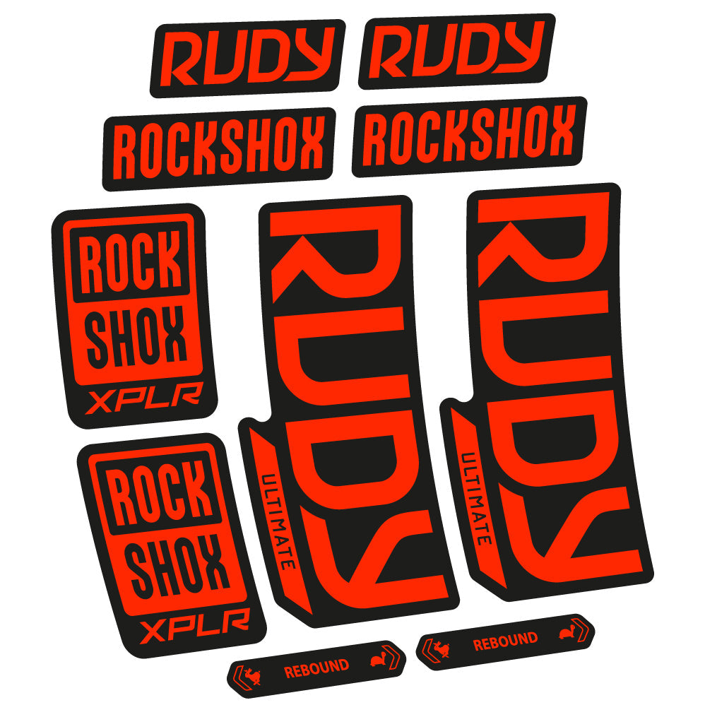 Autocollant RockShox Rudy Ultimate 2023 Vélo Fourche vinyle autocollant