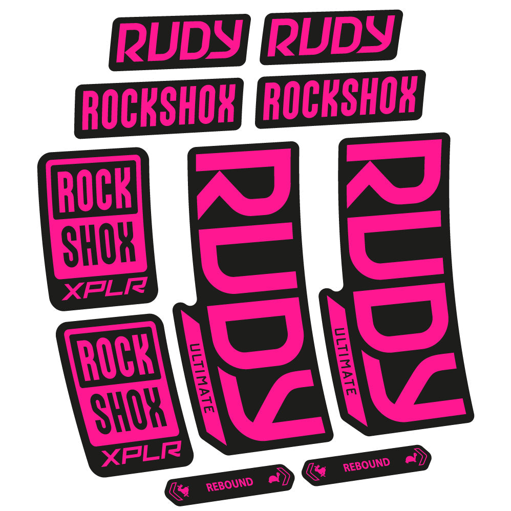 Autocollant RockShox Rudy Ultimate 2023 Vélo Fourche vinyle autocollant
