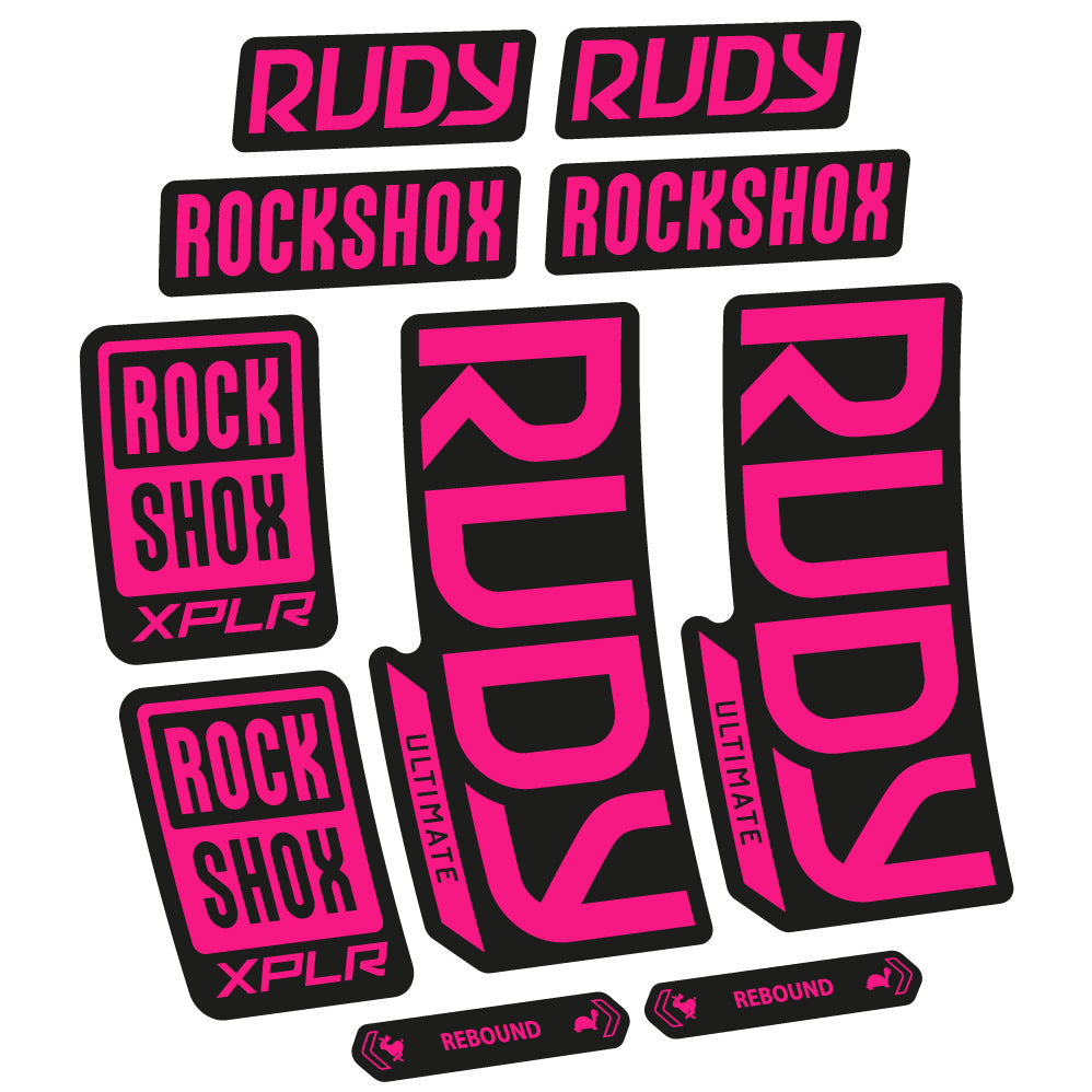 Autocollant RockShox Rudy Ultimate 2023 Vélo Fourche vinyle autocollant