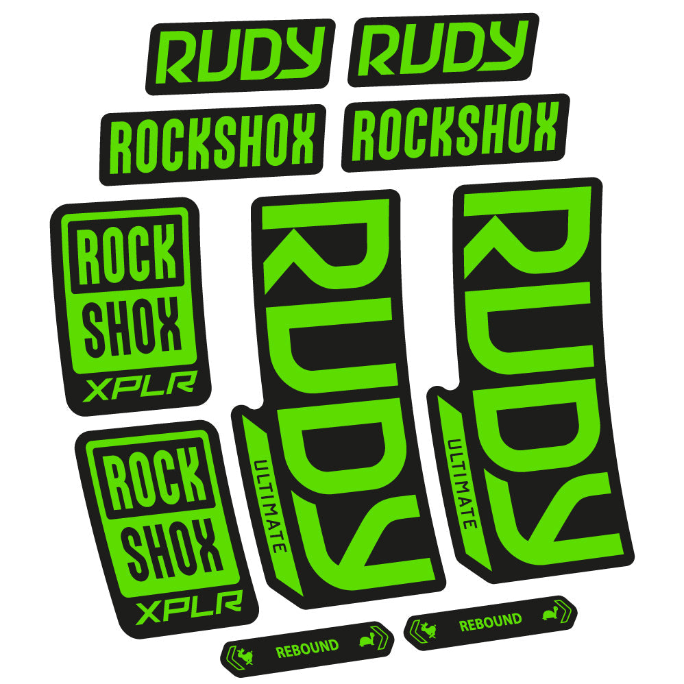 Autocollant RockShox Rudy Ultimate 2023 Vélo Fourche vinyle autocollant