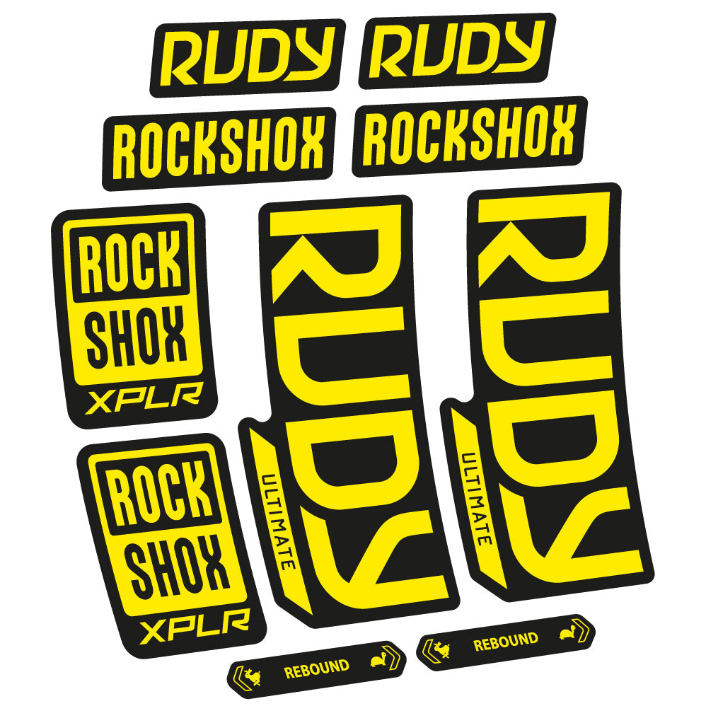 Autocollant RockShox Rudy Ultimate 2023 Vélo Fourche vinyle autocollant