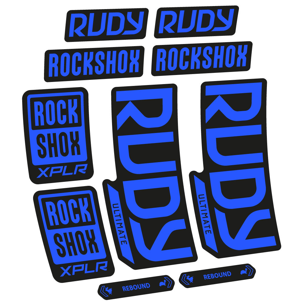 Autocollant RockShox Rudy Ultimate 2023 Vélo Fourche vinyle autocollant