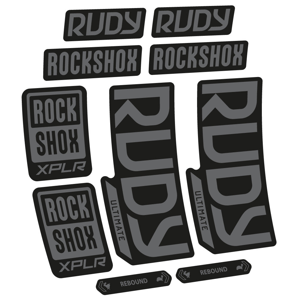 Autocollant RockShox Rudy Ultimate 2023 Vélo Fourche vinyle autocollant