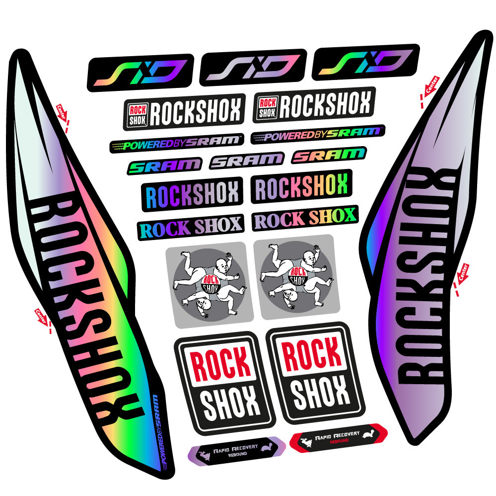 Autocollant Rock Shox Sid 2017, Fourche 29, Autocollant Vélo vinyle