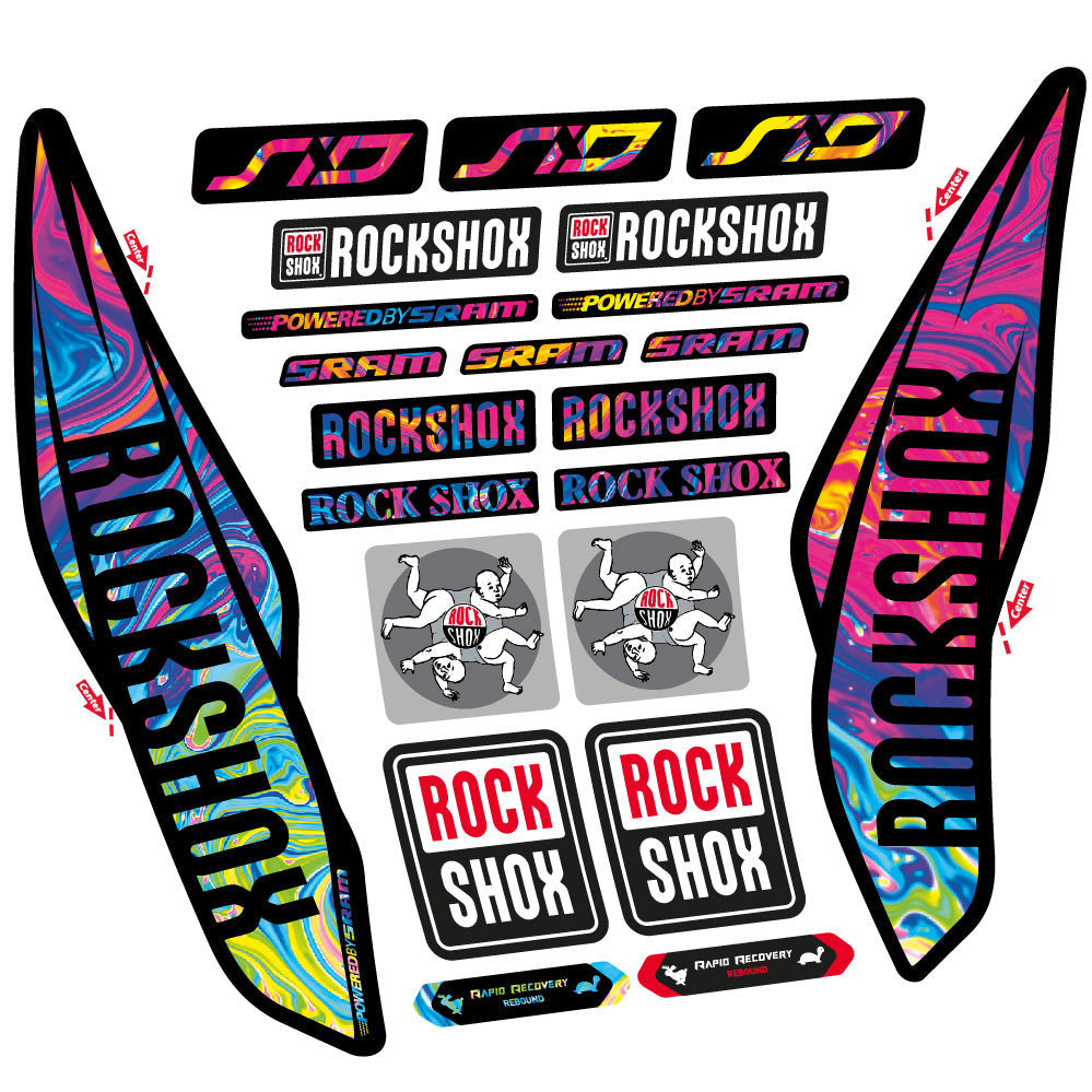 Autocollant Rock Shox Sid 2017, Fourche 29, Autocollant Vélo vinyle