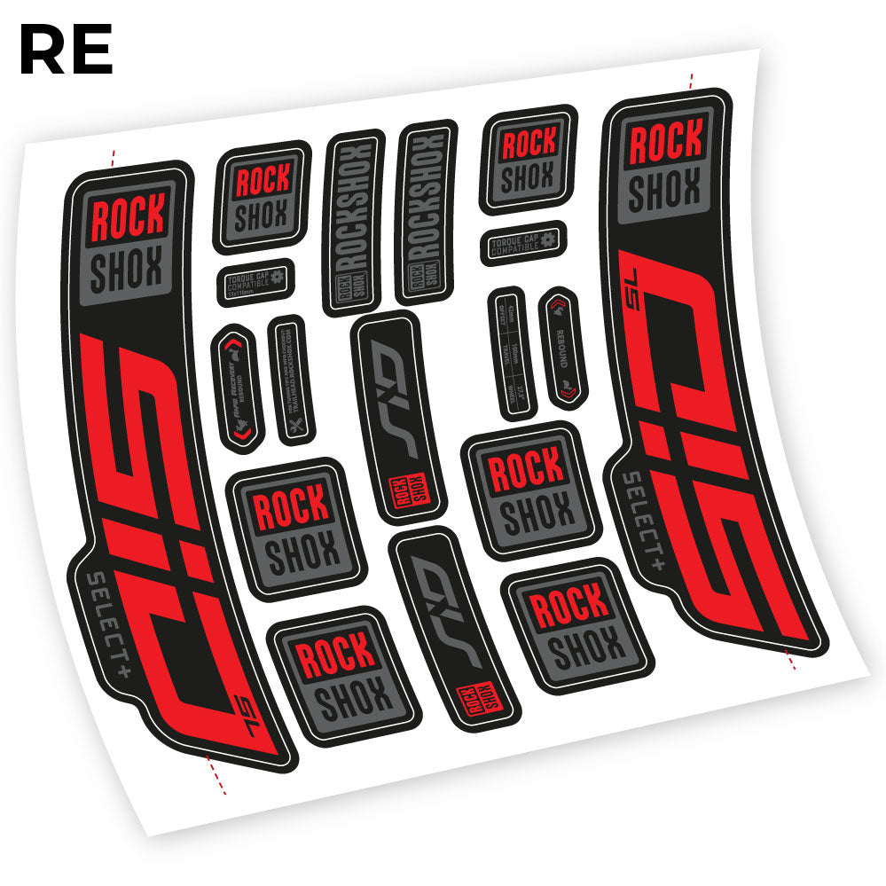 Autocollant Rock Shox Sid Select SL 2021, Vélo Fourche, autocollant vinyle