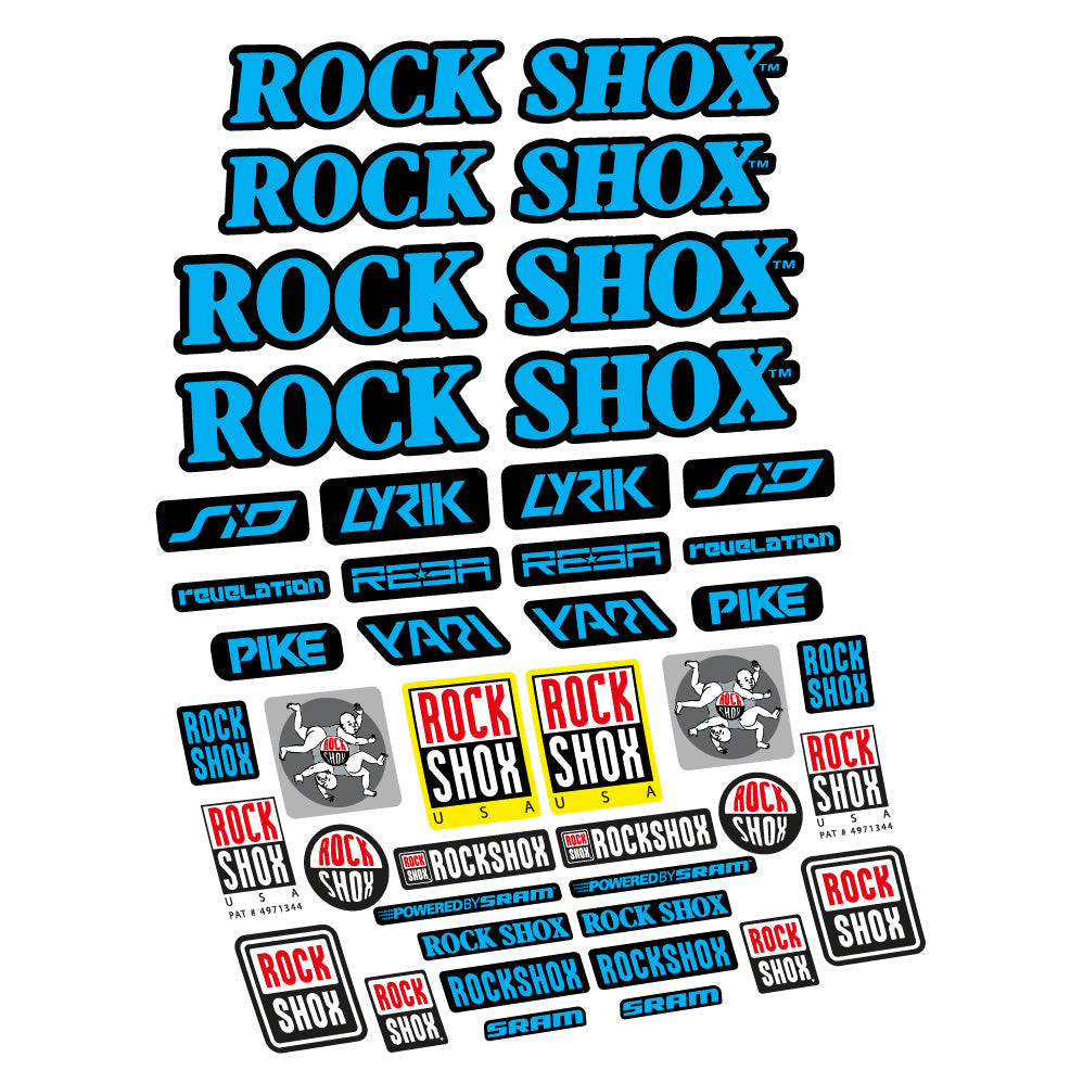 Autocollant Rock Shox Retro Vintage, Fourche 29, Autocollant vélo vinyle