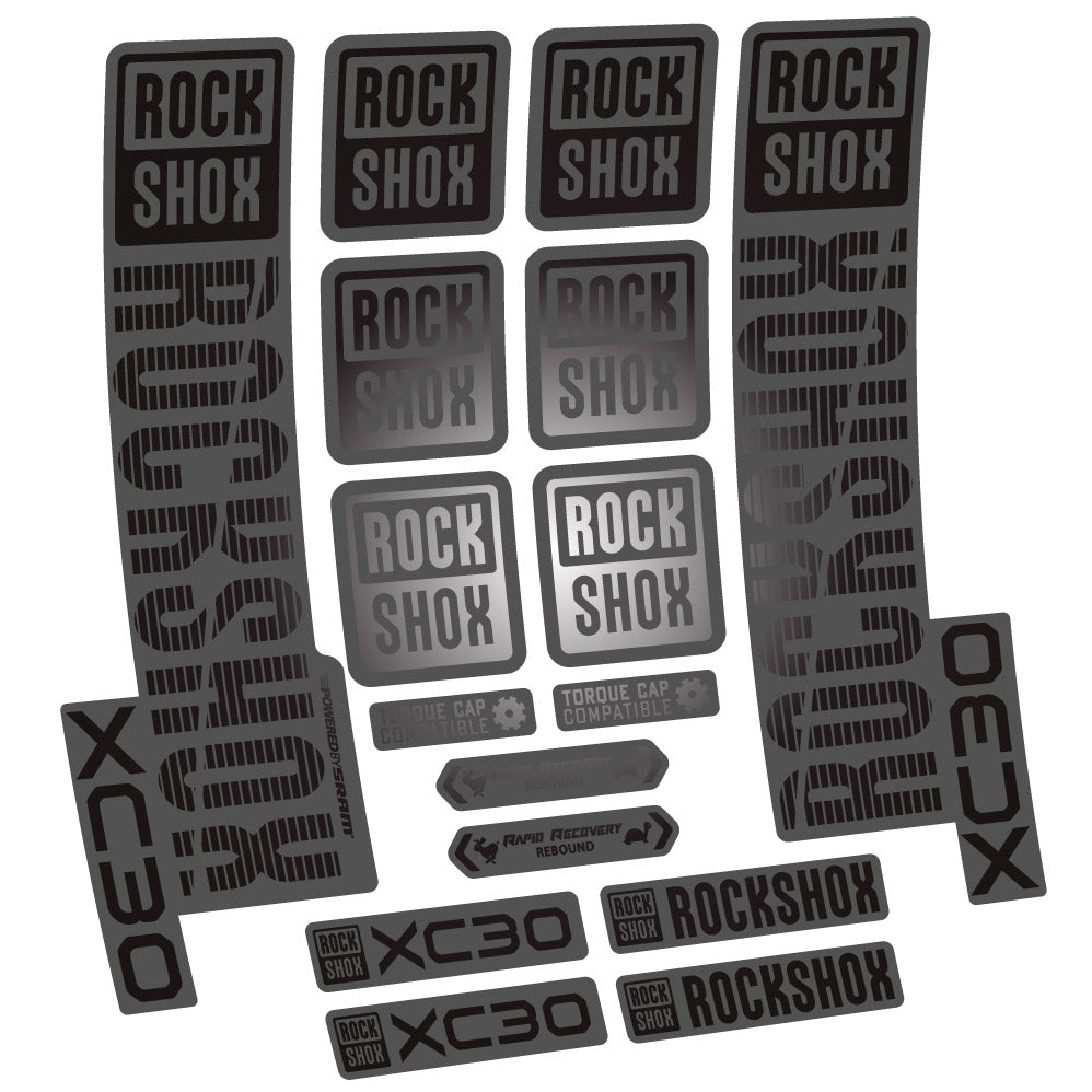 Autocollant Rock Shox XC30, Fourche 29, Autocollant vélo vinyle
