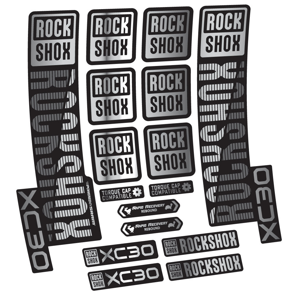 Autocollant Rock Shox XC30, Fourche 29, Autocollant vélo vinyle
